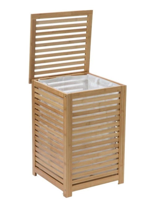 Panier à linge Sicela bambou - Kiabi
