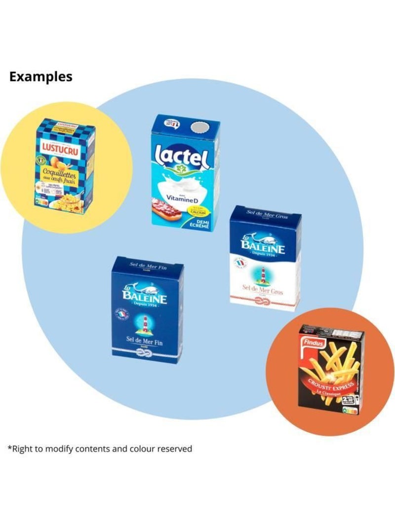 Panier à provisions en métal garni de produits français - Jeu d'imitation Gris - Kiabi