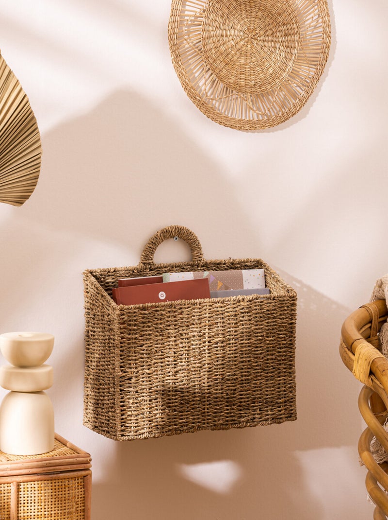 Panier à suspendre en rotin Beige - Kiabi