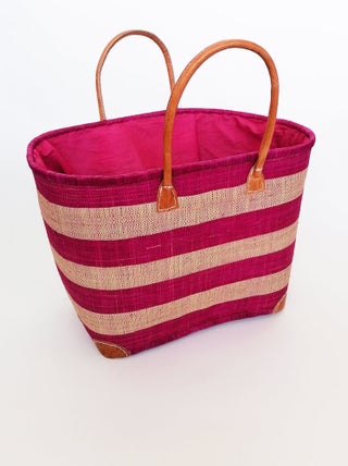 Panier Ambanja GM Fuchsia avec pochon