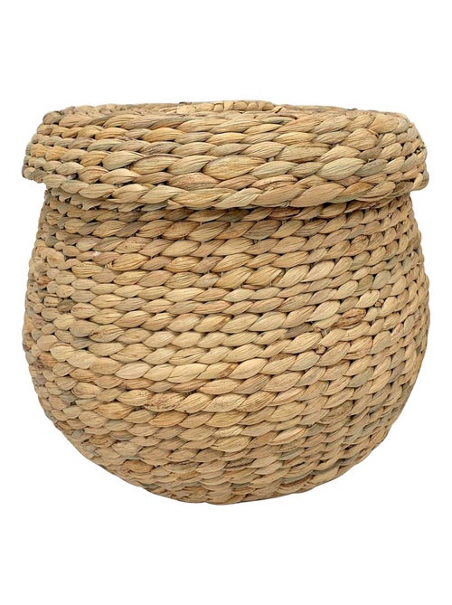 Panier Arona - Panier, jacinthe d'eau, naturel ø30x26,5 cm - Kiabi