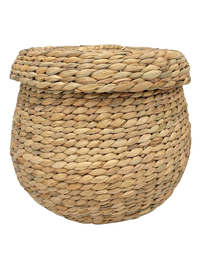Panier Arona - Panier, jacinthe d'eau, naturel ø30x26,5 cm Beige - Kiabi