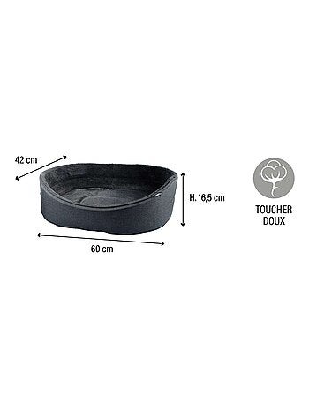 Panier avec intérieur doux pour chien et chat M FILOU