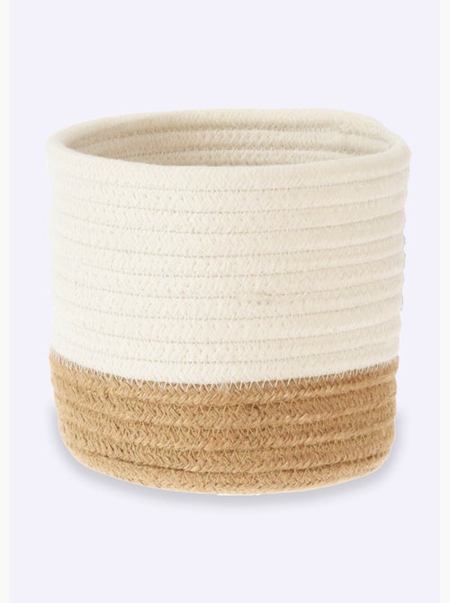 Panier cache pot tressé en coton - AFIBEL - Kiabi
