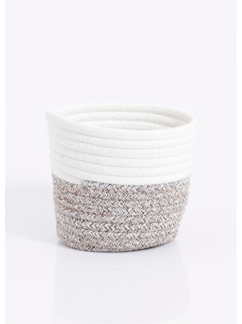Panier cache pot tressé en coton - AFIBEL - Kiabi
