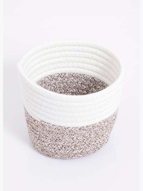 Panier cache pot tressé en coton - AFIBEL - Kiabi
