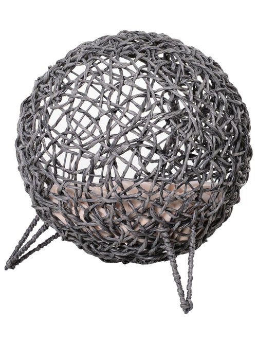 Panier chat coussin résine tressée - Kiabi