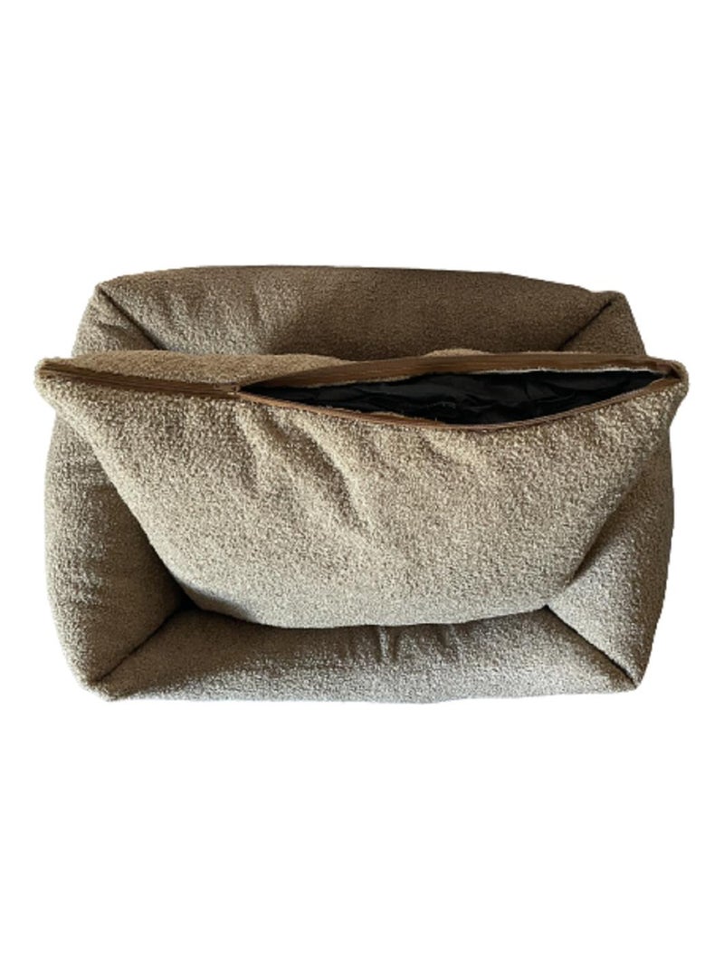 PANIER CHIEN BOUCLETTE BEIGE Beige - Kiabi