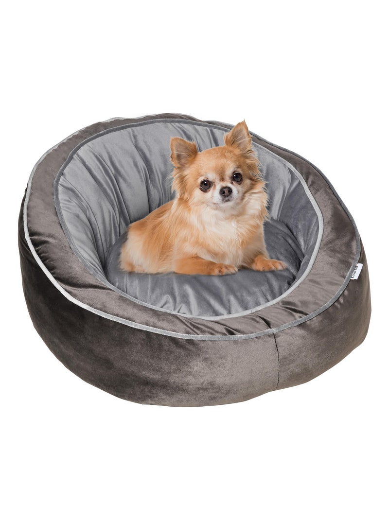 Panier chien chat velours hollandais coton PP gris Gris - Kiabi