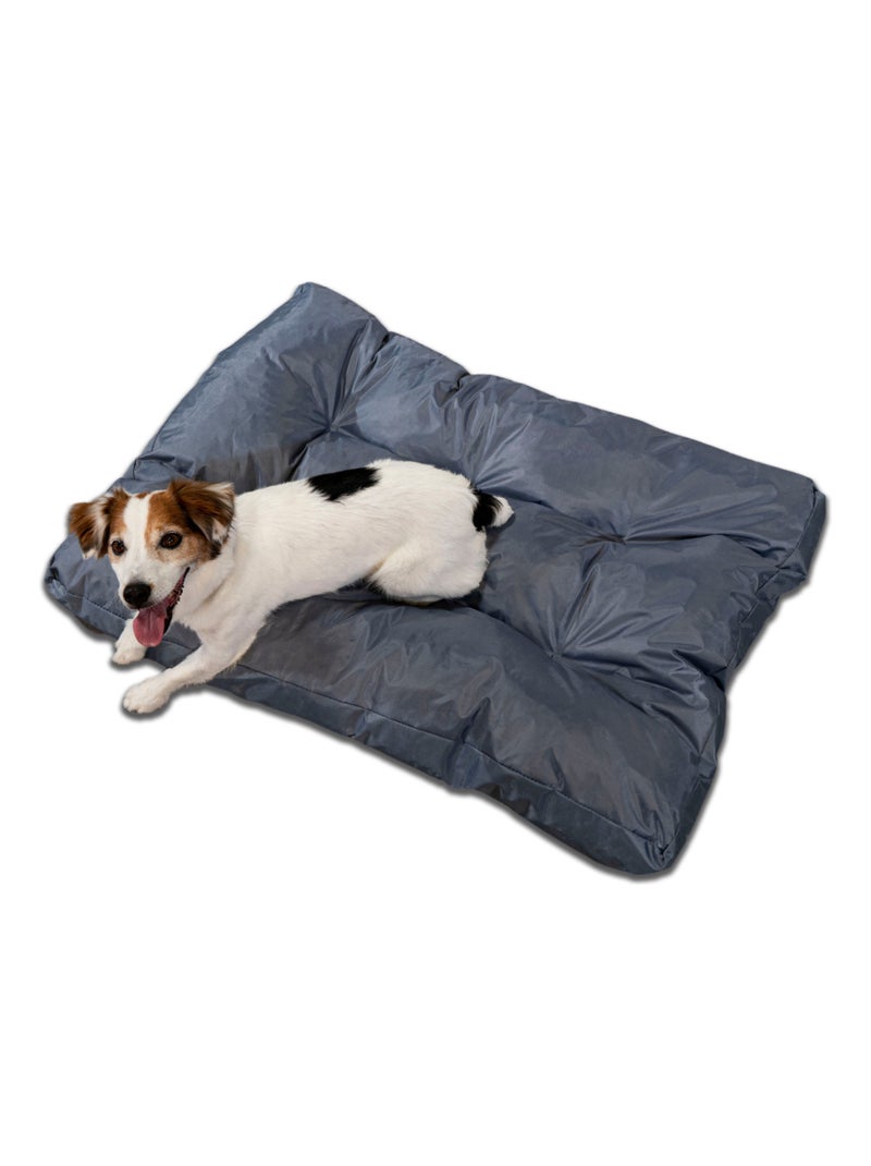 Panier chien déhoussable 90x65x10 cm gris Gris - Kiabi
