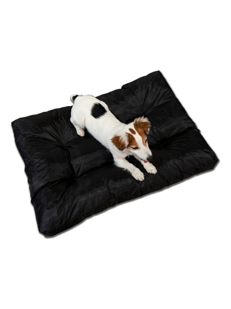 Panier chien déhoussable 90x65x10 cm noir Noir - Kiabi
