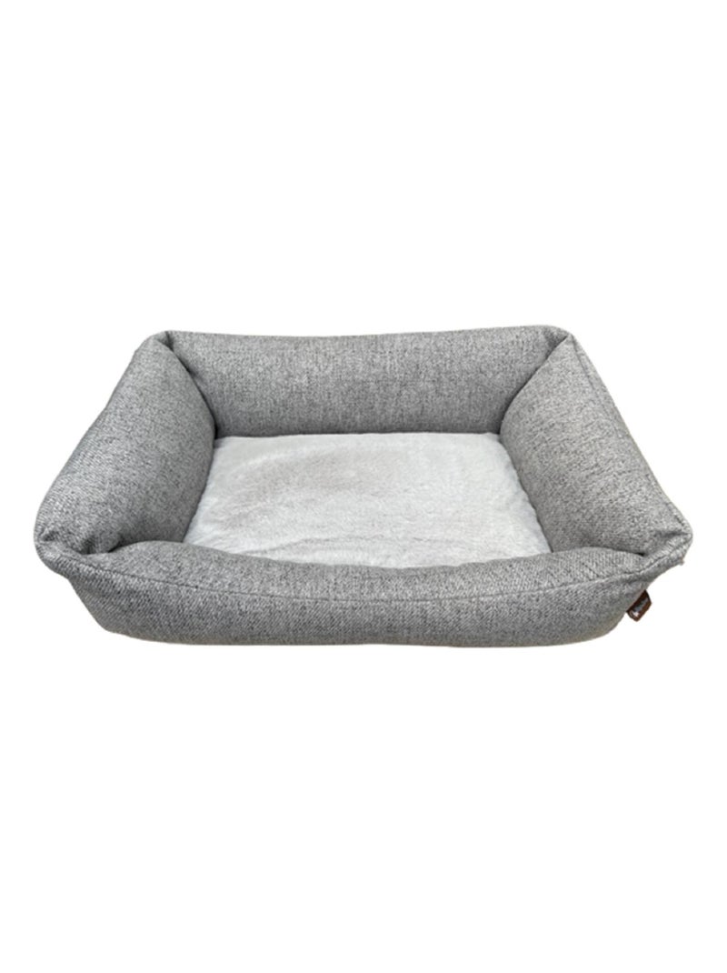 PANIER CHIEN POLYESTER ET FOURRURE GRIS Gris - Kiabi