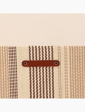Panier cube en tissage papier 31x31x31cm