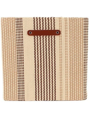Panier cube en tissage papier 31x31x31cm