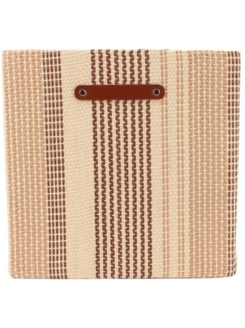 Panier cube en tissage papier 31x31x31cm - Kiabi Panier cube en tissage papier 31x31x31cm - Kiabi