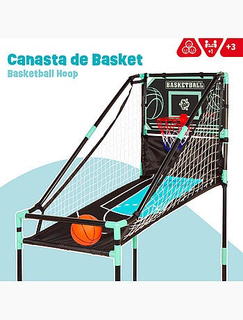 Panier de basket avec cadre de retour et tableau d'affichage électronique cb games