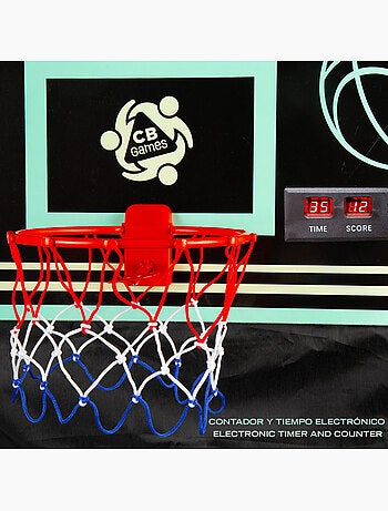 Panier de basket avec cadre de retour et tableau d'affichage électronique cb games