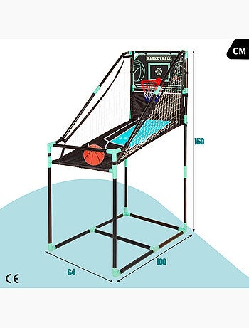 Panier de basket avec cadre de retour et tableau d'affichage électronique cb games