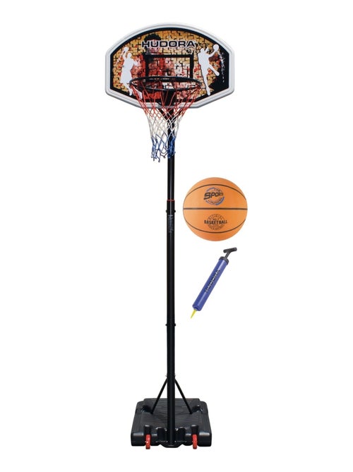 Panier de basket avec socle à lester + Ballon et pompe - Kiabi Panier de basket avec socle à lester + Ballon et pompe - Kiabi