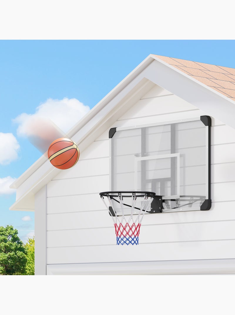Panier de basket-ball mural avec visserie acier pc Blanc Blanc - Kiabi