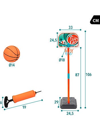 Panier de basket-ball pour enfants avec ballon cb toys