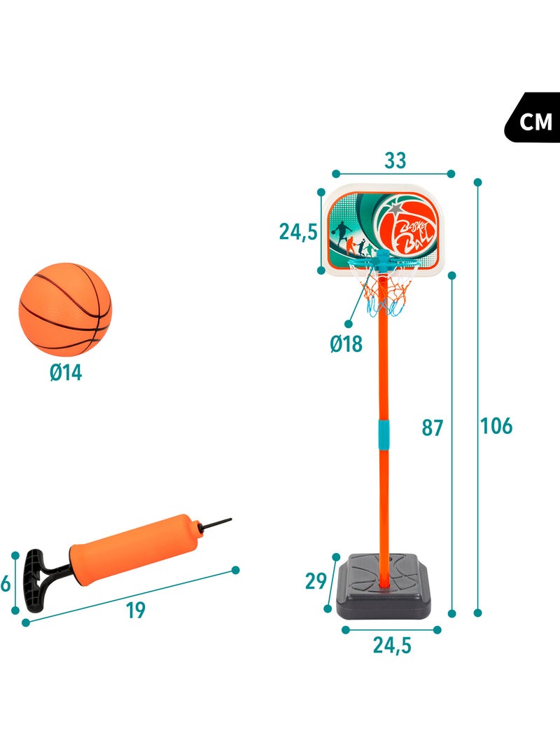 Panier de basket-ball pour enfants avec ballon cb toys N/A - Kiabi