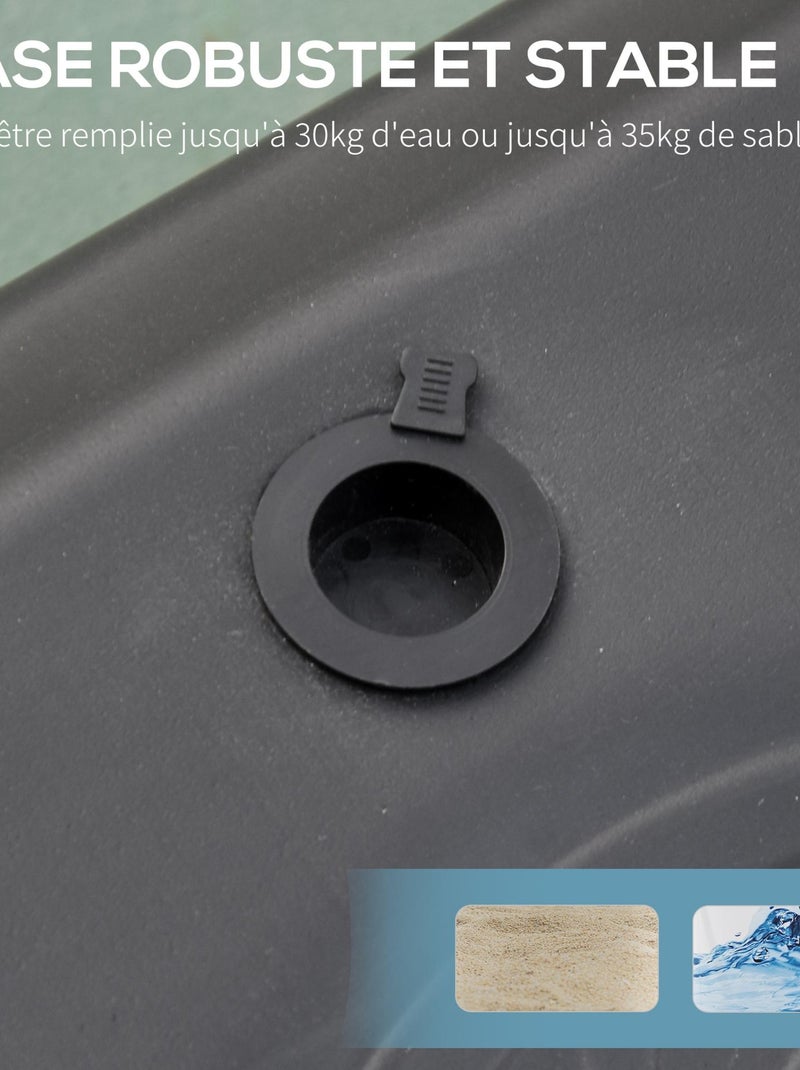 Panier de Basket-Ball sur pied hauteur réglable 1,55 - 2,1 m rouge noir Rouge - Kiabi