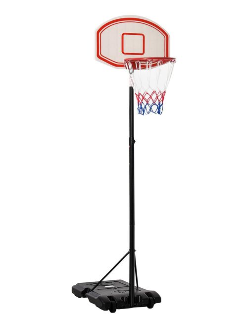Panier de Basket-Ball sur pied hauteur réglable 2,1 - 2,5 m noir blanc - Kiabi