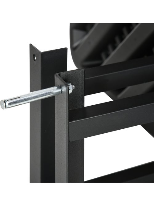 Panier de basket mural - structure acier - accessoires montage inclus - noir - Kiabi