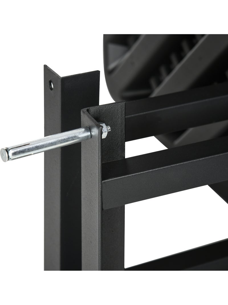 Panier de basket mural - structure acier - accessoires montage inclus - noir Noir - Kiabi
