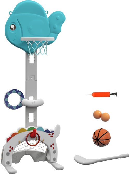 Panier de basketball enfant but de foot jeu de golf lancer d'anneaux et balle 5 en 1 - Kiabi