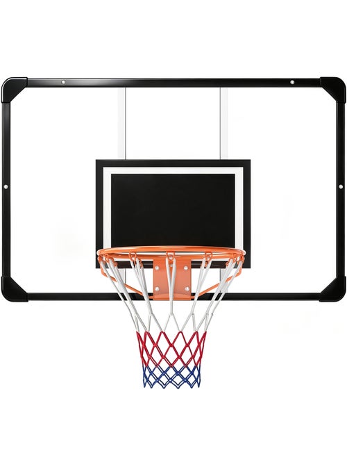 Panier de basketball mural - kit d'installation inclus - noir transparent - Kiabi Panier de basketball mural - kit d'installation inclus - noir transparent - Kiabi
