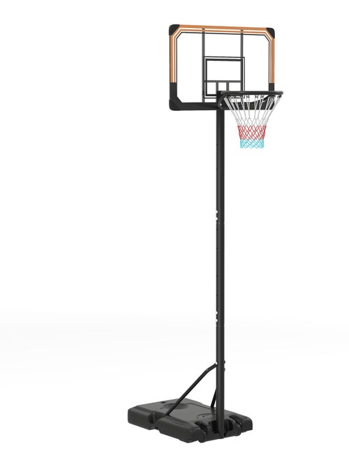 Panier de basketball sur pied - h. Réglable 182-213cm - orange noir - Kiabi