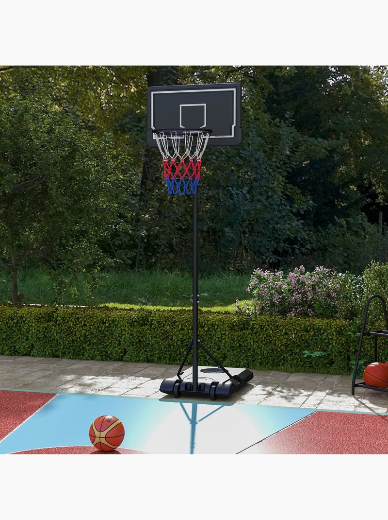 Panier de basketball sur pied hauteur réglable h.182-213/220-250 cm Noir - Kiabi
