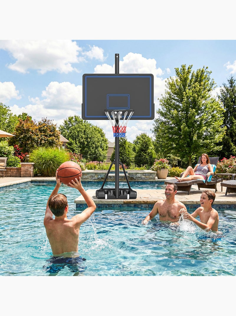 Panier de basketball sur pied mobile réglable Noir - Kiabi