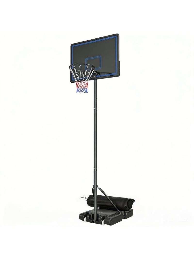 Panier de basketball sur pied mobile réglable Noir - Kiabi