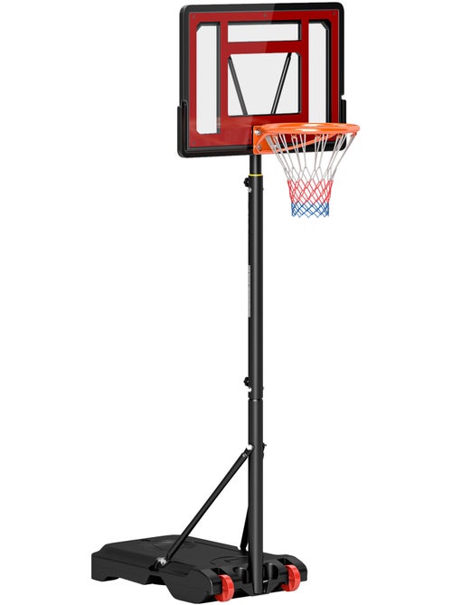 Panier de basketball sur pied réglable h.160–210 cm lestage roulettes - Kiabi