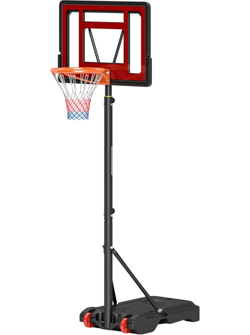 Panier de basketball sur pied réglable h.160–210 cm lestage roulettes - Kiabi