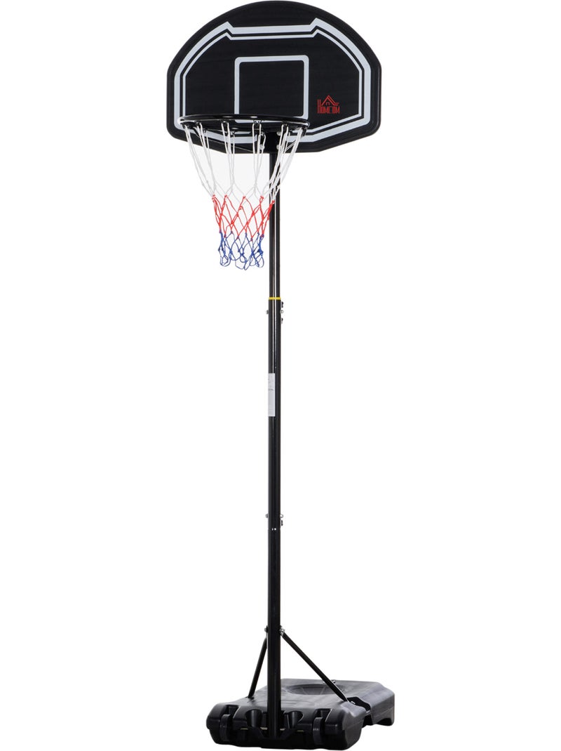 Panier de basketball sur pied réglable h.197-254 cm lestage roulettes Noir - Kiabi
