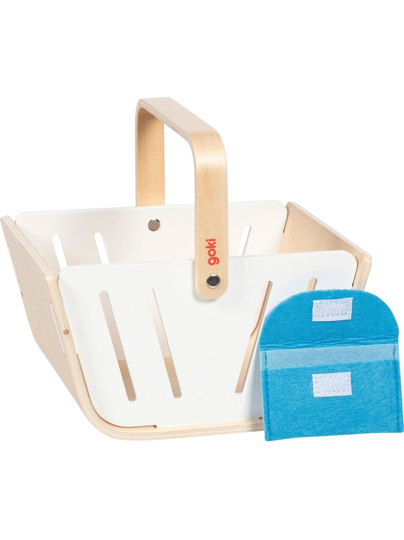 Panier de courses avec porte-monnaie Blanc - Kiabi