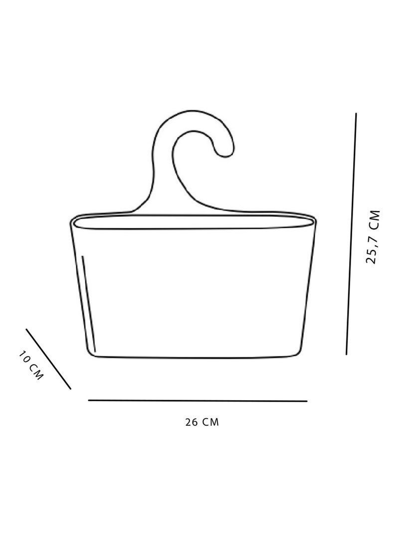 Panier de douche à suspendre BATHROOM Bleu - Kiabi