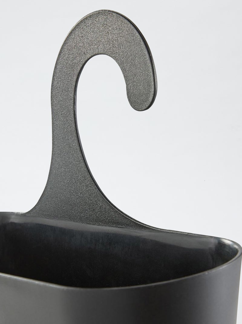 Panier de douche avec accroche noir - Kiabi