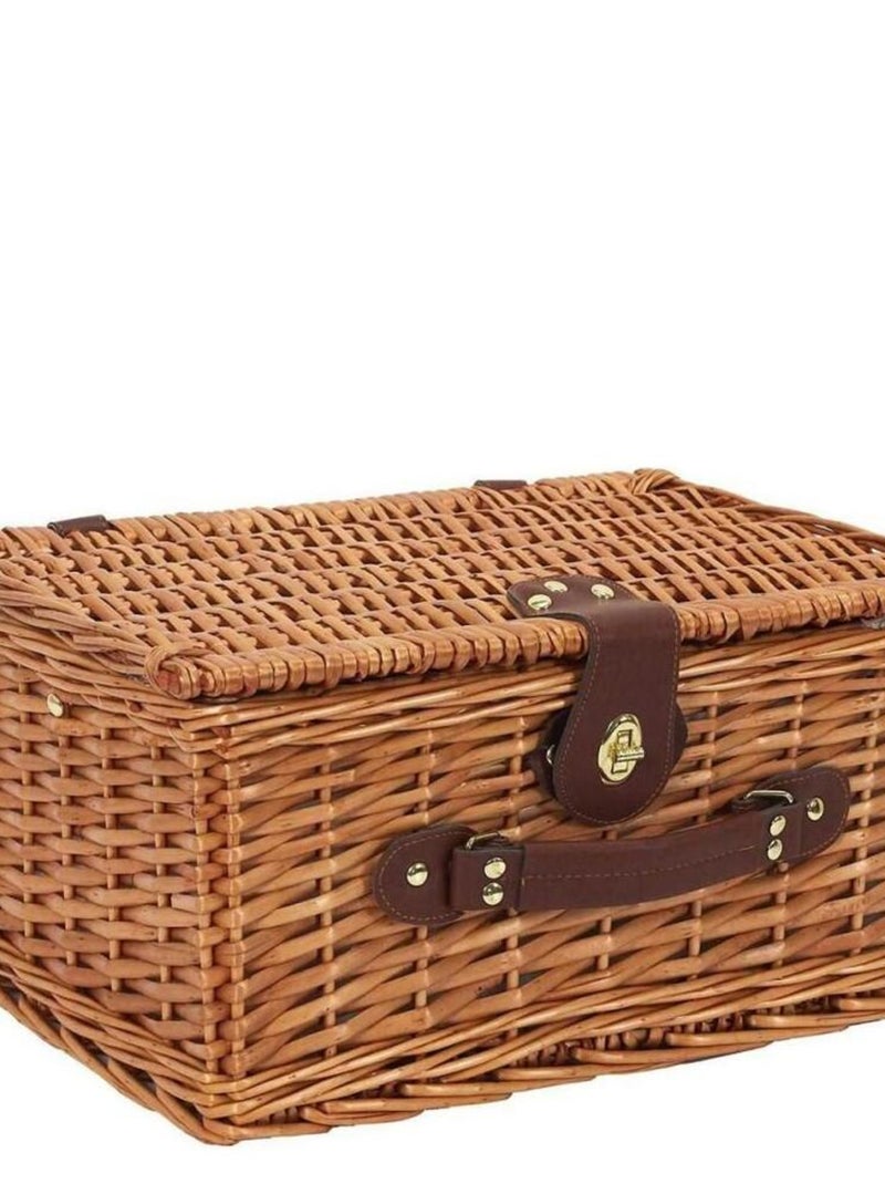 Panier de pique nique 4 personnes Marron - Kiabi