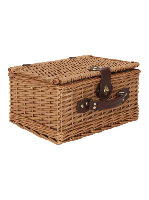 Panier de pique nique avec vaisselle pour 4 personnes - Kiabi