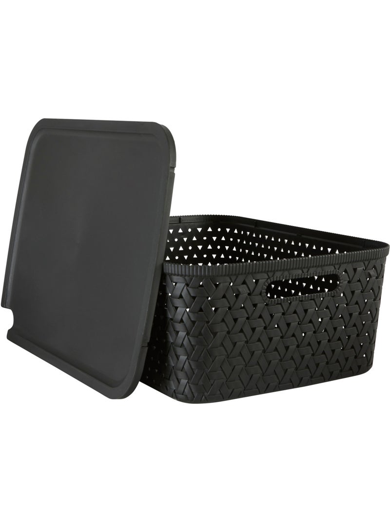 Panier de rangement 15L TRESSY Noir - Kiabi