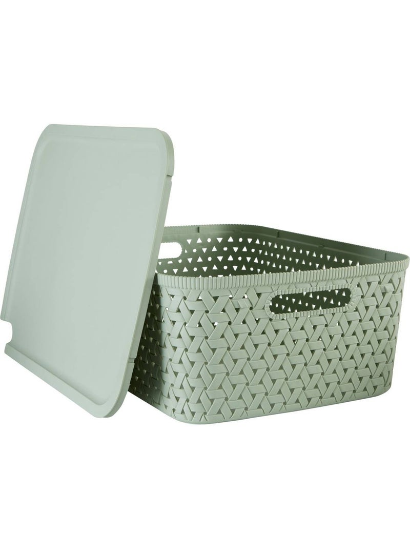 Panier de rangement 15L TRESSY Vert olive - Kiabi