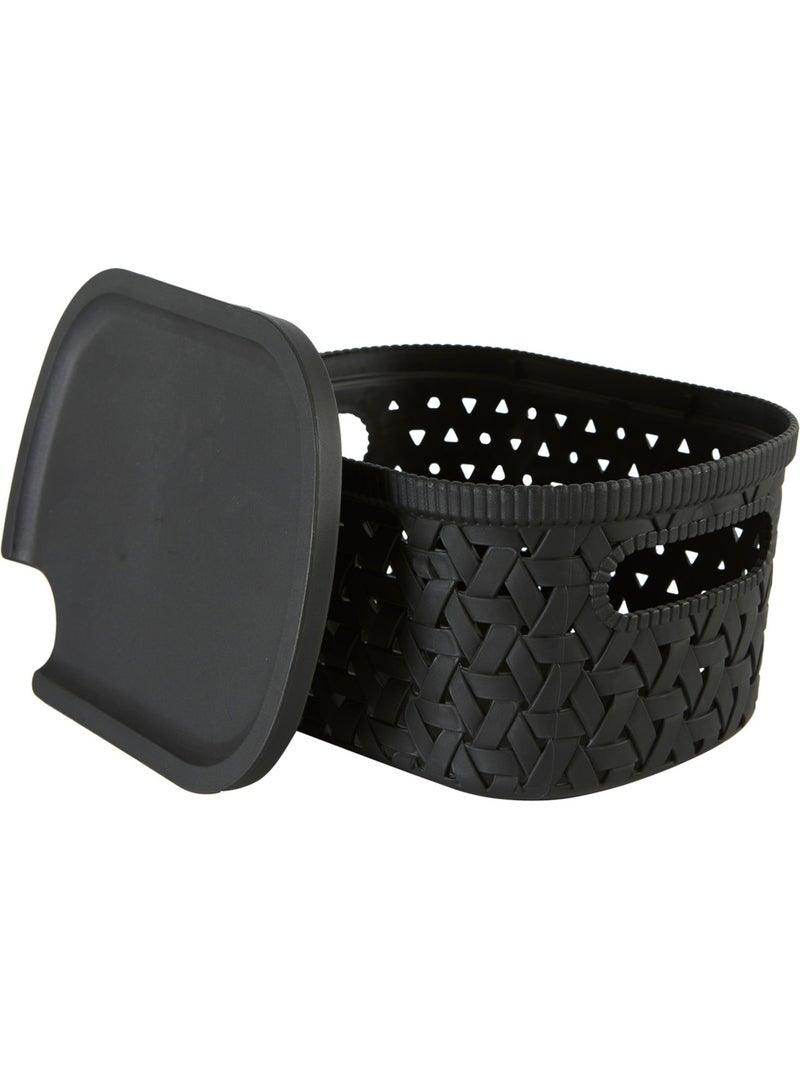 Panier de rangement 2,3l tressy Noir - Kiabi