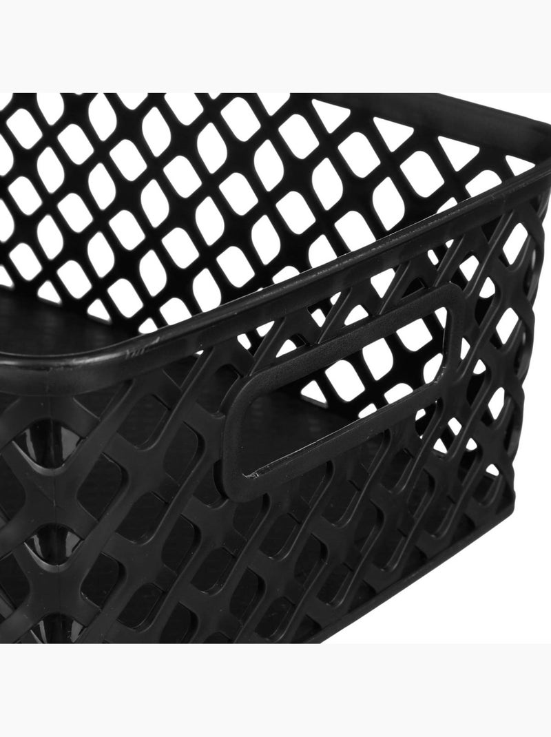 Panier de rangement 4l folk Noir - Kiabi