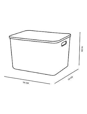 Panier de rangement avec couvercle plastique EQUIPMENT