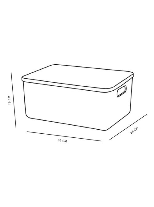 Panier de rangement avec couvercle plastique EQUIPMENT - Kiabi